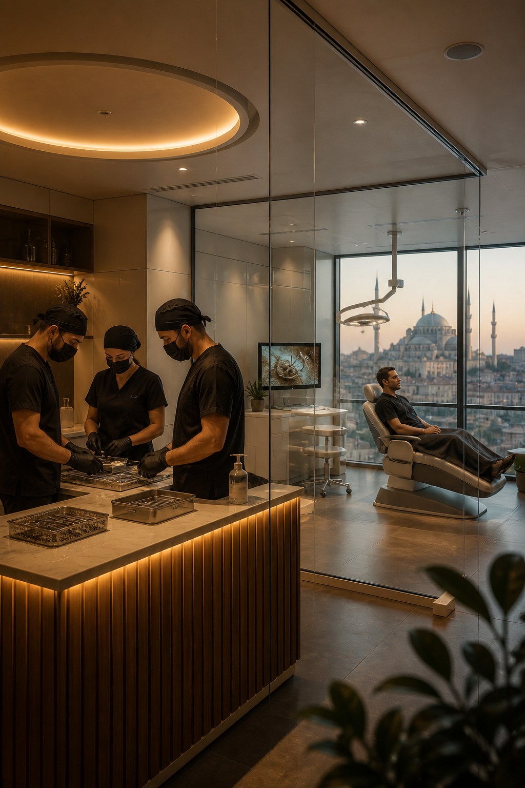 Modern hair transplant clinic in Istanbul with state-of-the-art equipment
