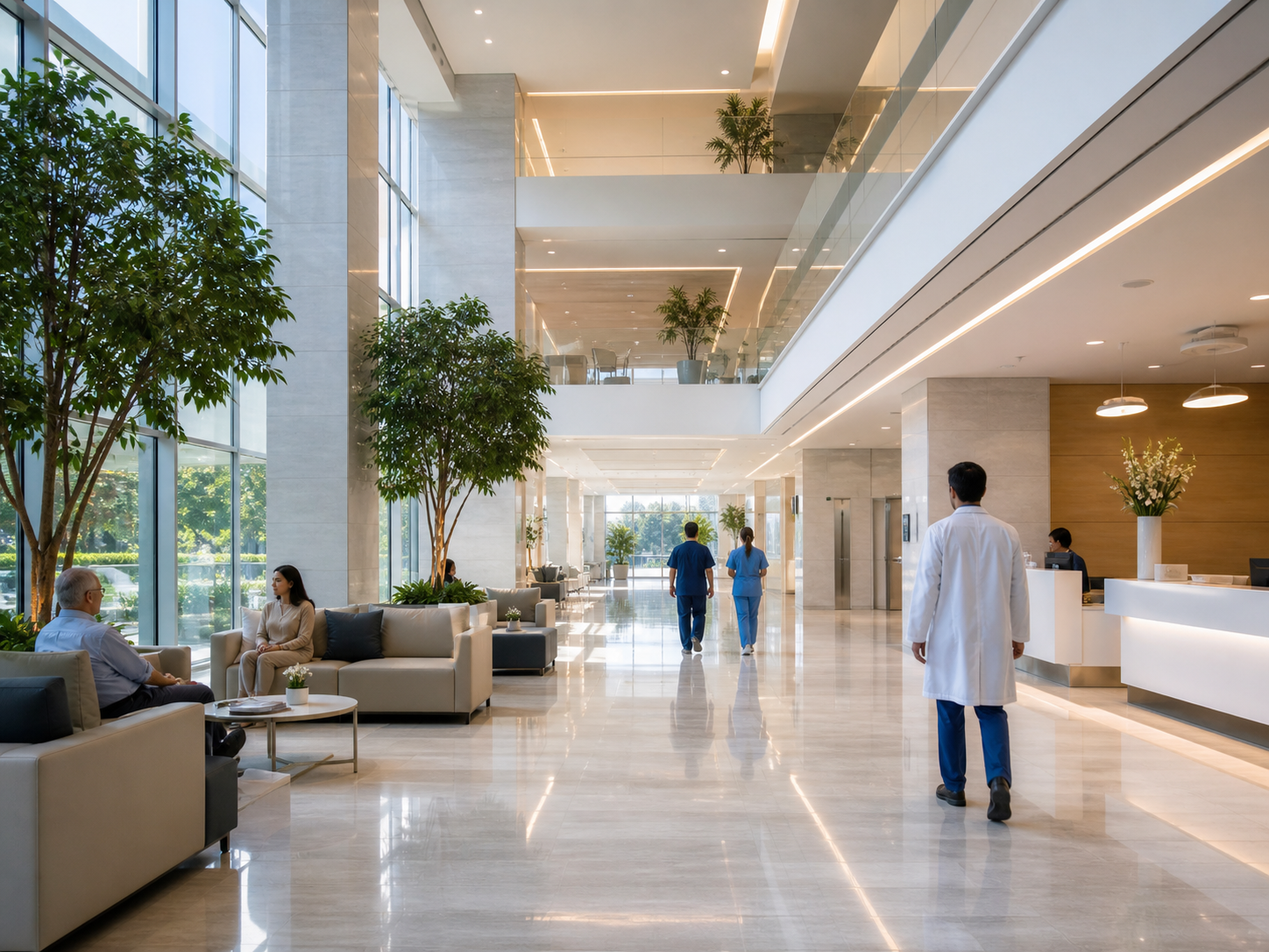 Modern internationally accredited hospital — clean, advanced, professional