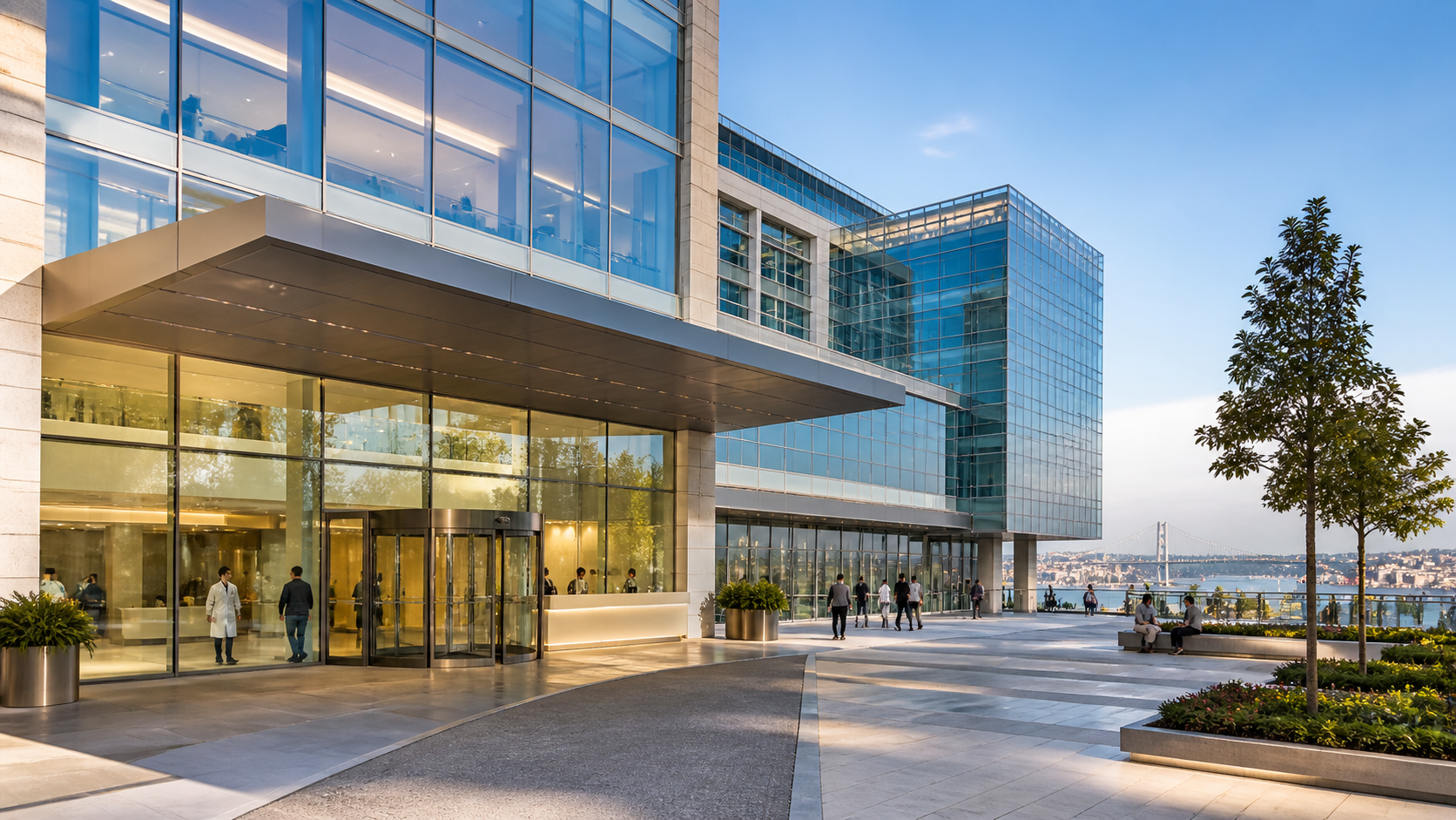 Modern hospital facility in Istanbul, Turkey