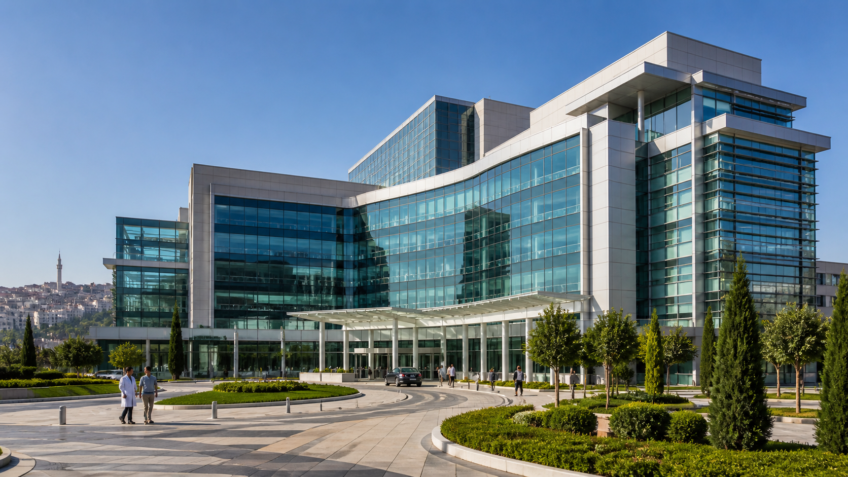 Modern hospital facility in Istanbul, Turkey
